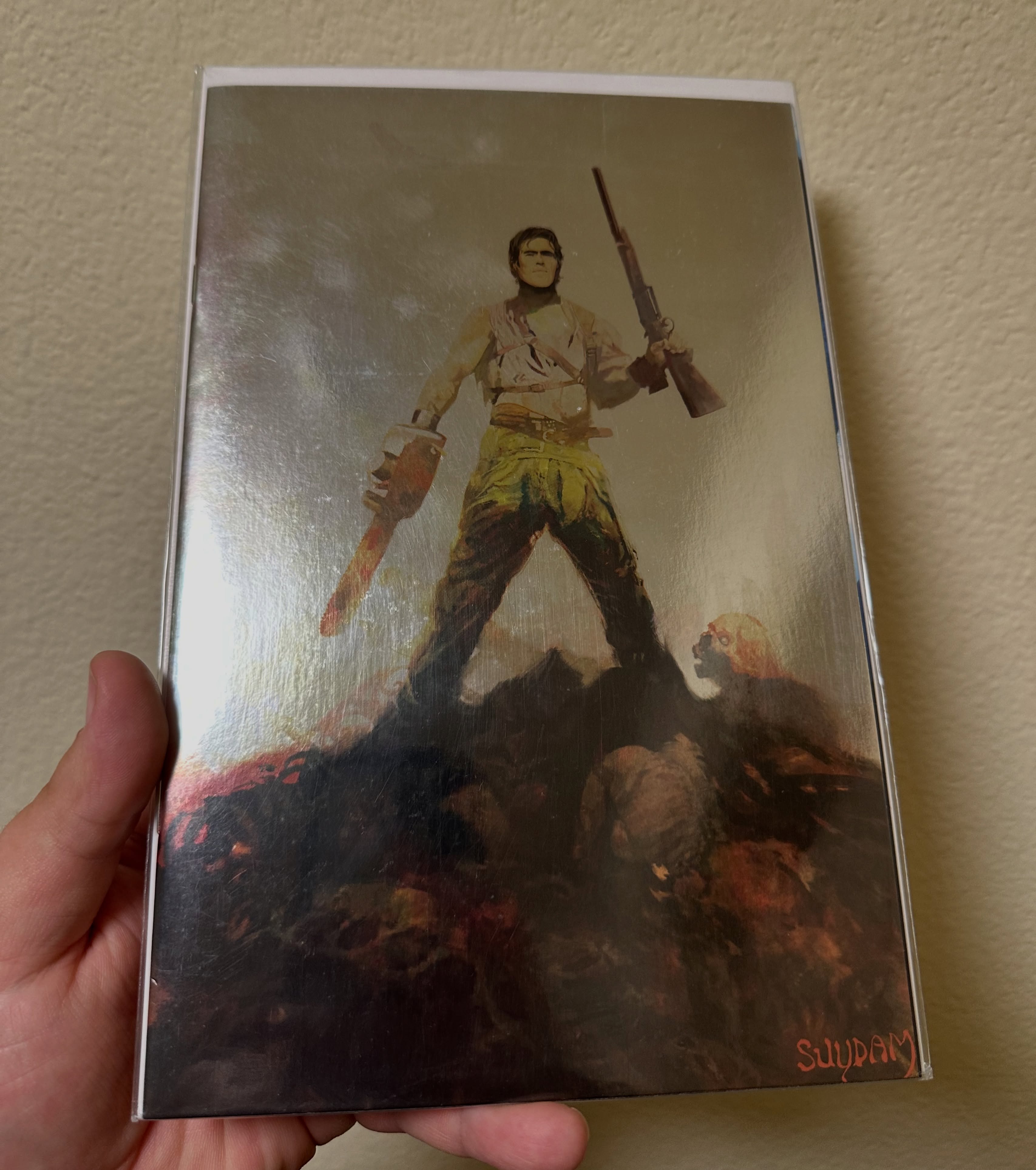 Metallic Ash from Evil Dead comic cover